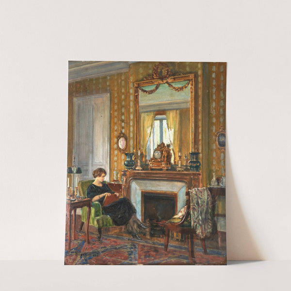 Woman In An Elegant Interior by Charles Henry Tenré