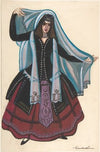 Woman in Arabic costume