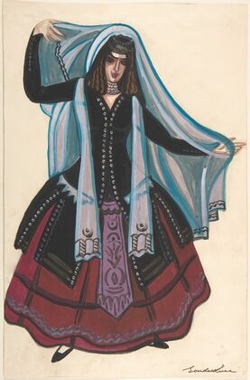 Woman in Arabic costume