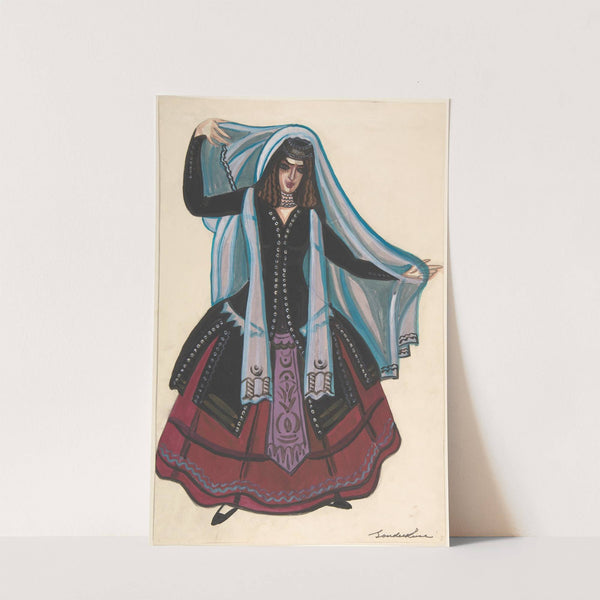 Woman in Arabic costume by Sergey Yurievich Sudeikin