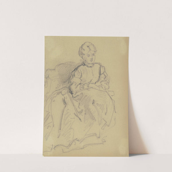 Woman in armchair by Philipp Rumpf