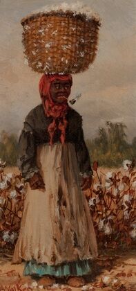 Woman in Cotton Field
