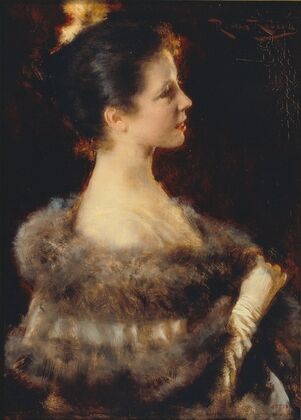 Woman in Evening Gown — size preview
