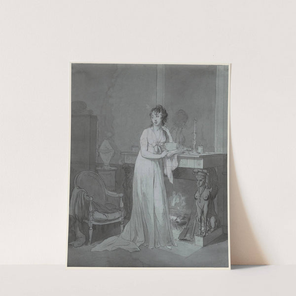 Woman in Front of a Fireplace (c. 1805–7) by Louis Léopold Boilly