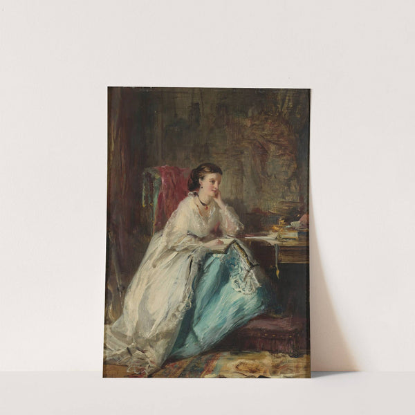 Woman In Her Study by Robert Duddingstone Herdman