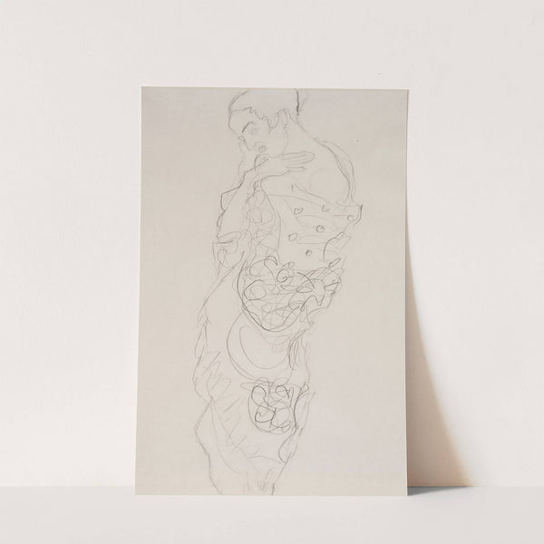 Woman in Kimono, left shoulder bare by Gustav Klimt