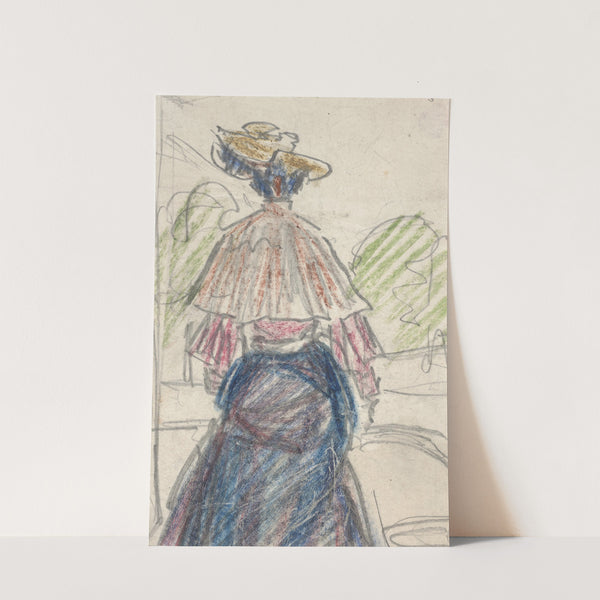 Woman in Landscape Seen From Behind by Ernst Ludwig Kirchner