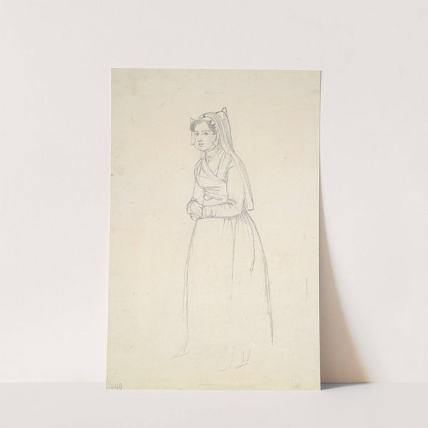 Woman in Peasant Costume by Paul Gavarni