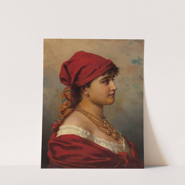 Woman in Red by Anton Ebert