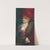 Woman in red hat with flowers by Anonymous
