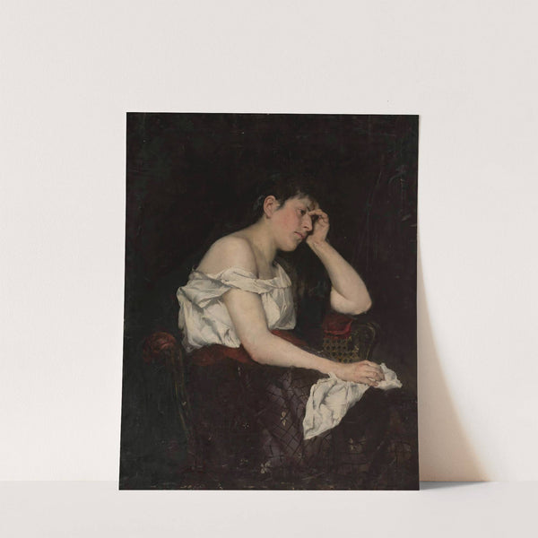 Woman in reverie by Stanisław Batowski-Kaczor