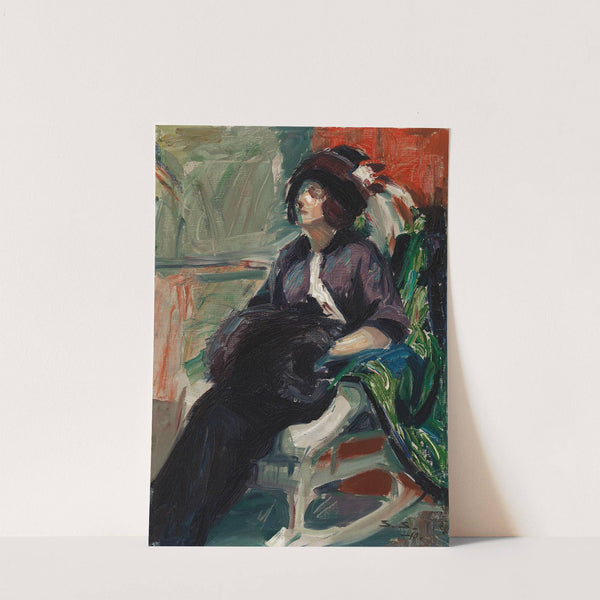 Woman In Rocking Chair by Santeri Salokivi