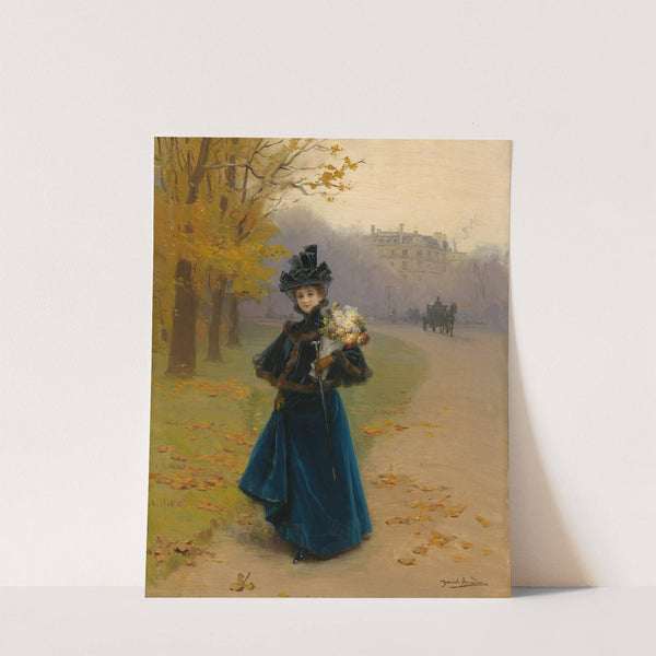 Woman In The Bois De Boulogne by Daniel Hernández Morillo