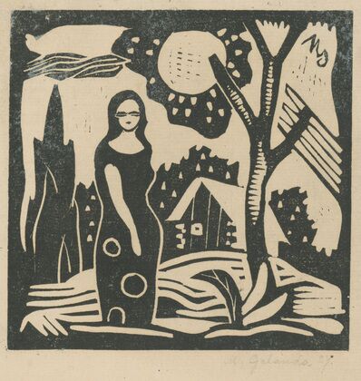 Woman in the country — size preview