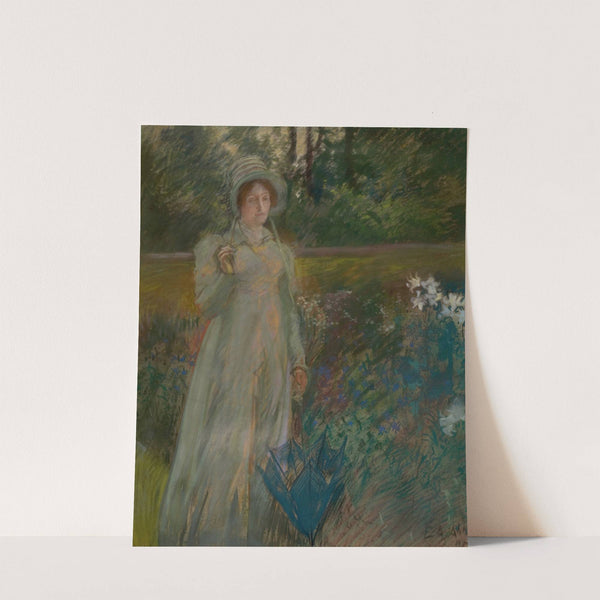 Woman in the Garden (1895) by Edwin Austin Abbey