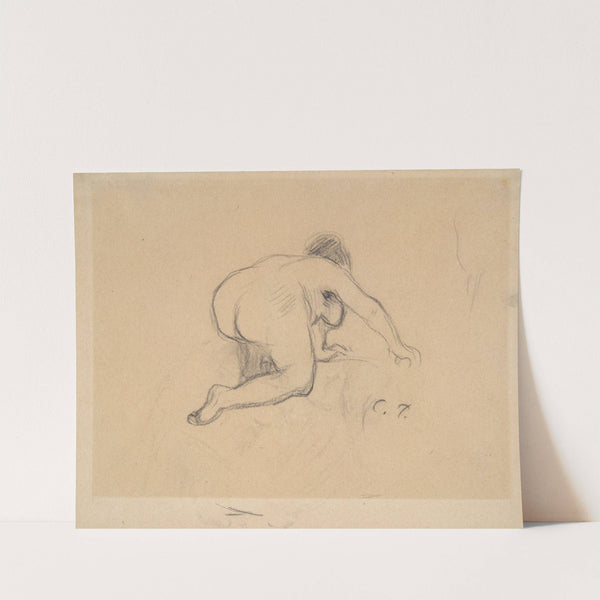 Woman Kneeling (mid to late 19th century) by Camille Pissarro