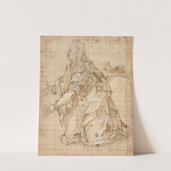 Woman Kneeling Facing Left by Giovanni Battista Trotti