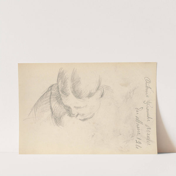 Woman Leaning Forward (1888-1891) by Paul Cézanne