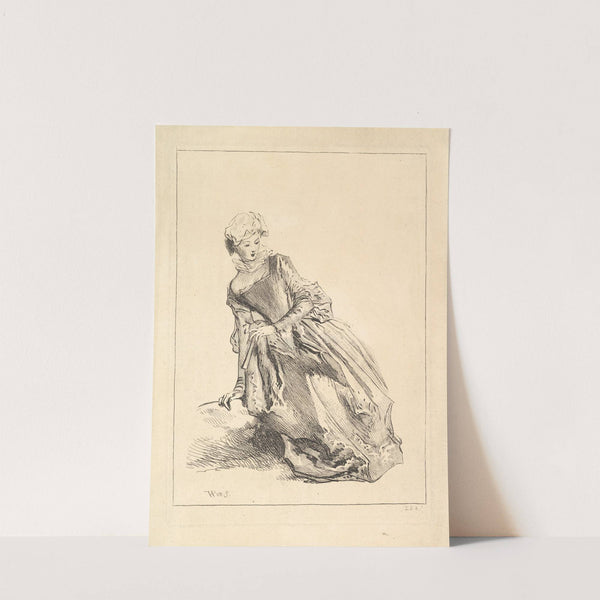 Woman leaning to left (1722–28) by François Boucher