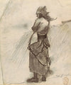 Woman Looking Out to Sea, Cullercoats, England