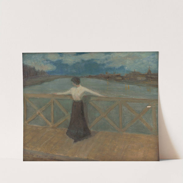 Woman on a Bridge by Karol Pongrácz