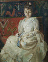 Woman on a Rooster Ryijy Rug (1888)