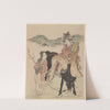 Woman on Horse with an Attendant by Katsukawa Shunchō