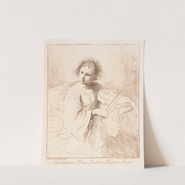 Woman Playing a Violin (18th century) by Follower of Guercino