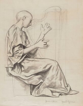 Woman Playing the Harp (1908)