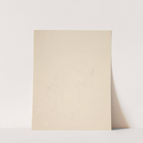 Woman Pushing Carriage by Charles Demuth