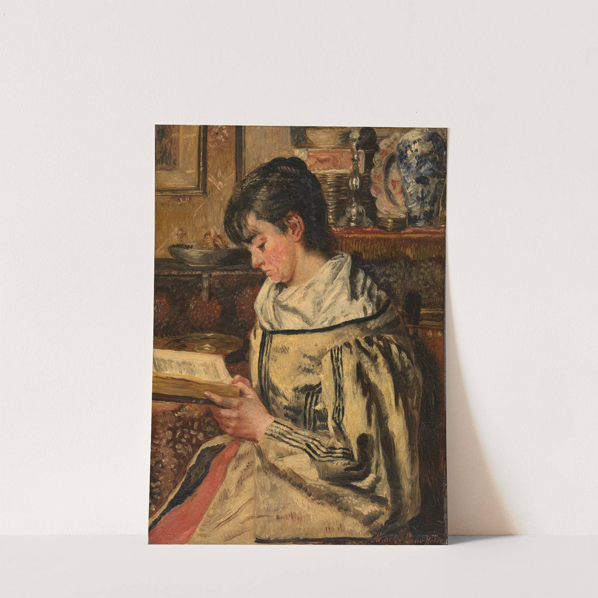 Woman Reading by Henri de Braekeleer