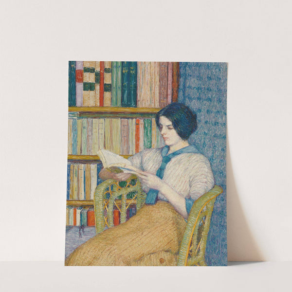 Woman Reading by Torajirō Kojima