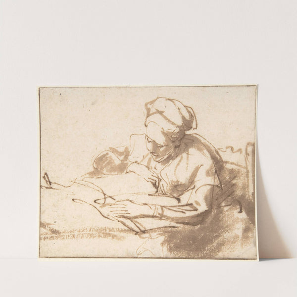 Woman Reading by Rembrandt van Rijn