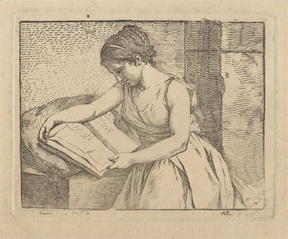 Woman Reading.