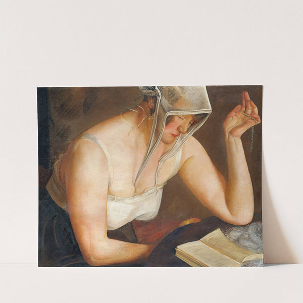 Woman Reading (circa 1922) by Boris Grigoriev