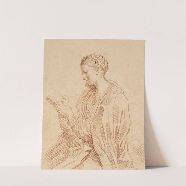 Woman reading, in profile to the left (1624 – 1714) by Carlo Maratti