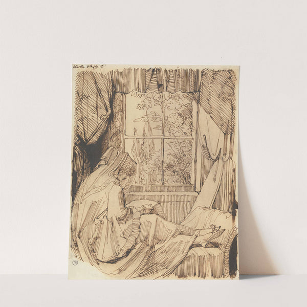 Woman Reading, Seated Before a Window by Henry Fuseli