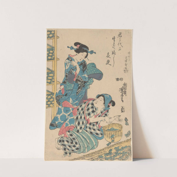 Woman Scolding Servant by Yoshitoro