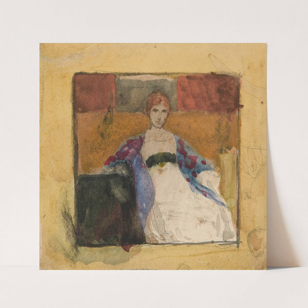 Woman seated by Edwin Austin Abbey