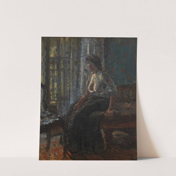 Woman Seated at a Window (Mornington Crescent) by Walter Richard Sickert