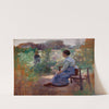 Woman Seated in a Garden by Eliphalet Fraser Andrews