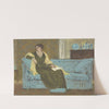 Woman Seated on a Sofa by Walter Crane