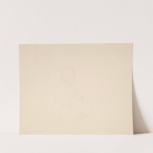 Woman Seated on Beach, probably in Provincetown (1934) by Charles Demuth