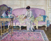 Woman Seated on Sofa in Interior