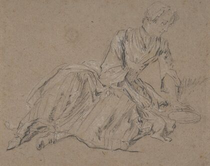 Woman Seated on the Ground