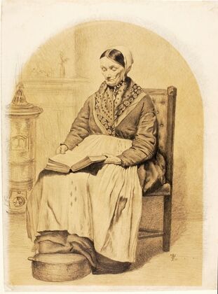 Woman Seated, Reading