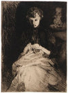 Woman Seated Sewing (1889)