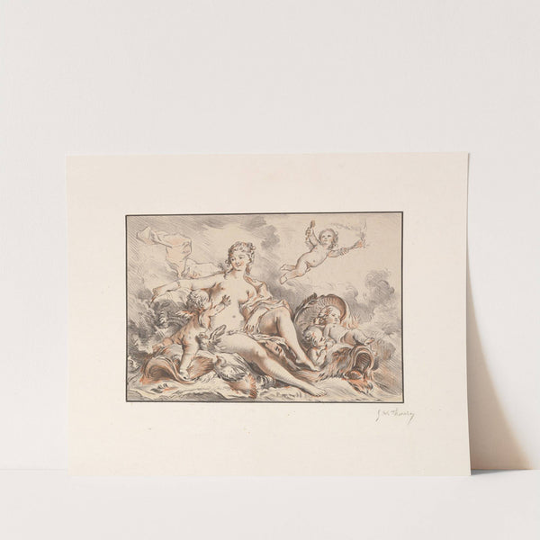 Woman Seated with Four Putti by Georges William Thornley