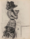 Woman Seen in Profile