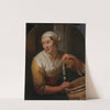 Woman Selling Herrings by Godfried Schalcken